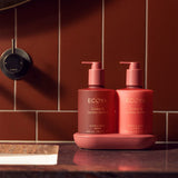 The Bathroom Edit - Guava & Lychee Sorbet Hand and Body Wash + Lotion with Tray by Ecoya