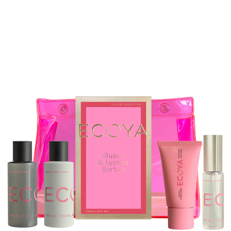 Guava and Lychee Sorbet Travel Gift Set Holiday Collection