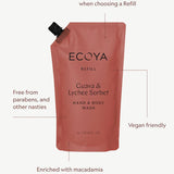 Hand & Body Wash Refill (1L) - Guava & Lychee Sorbet by Ecoya