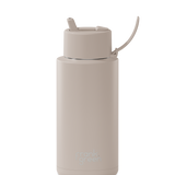 Frank Green 34oz Ceramic Reusable Bottle Moon Dust with Flip Lid