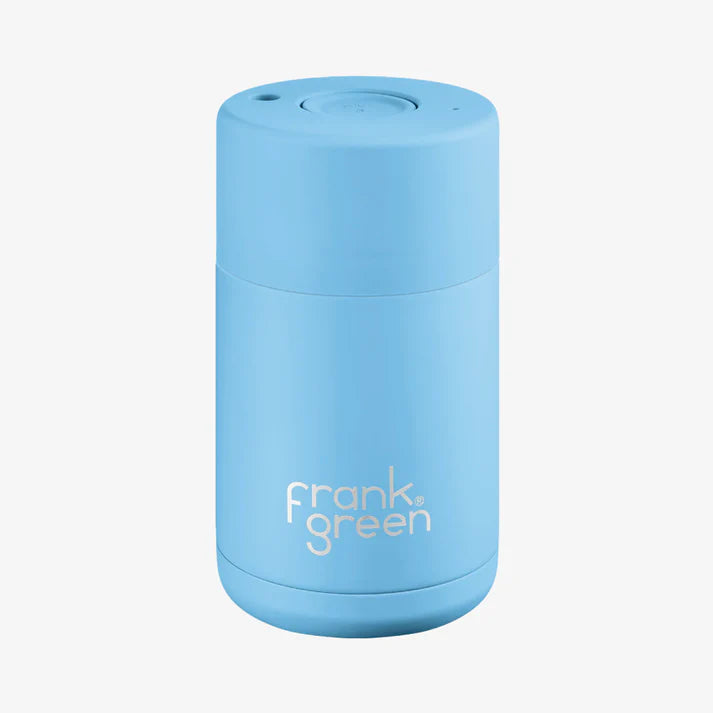 Ceramic Reusable 10oz Coffee Cup Sky Blue