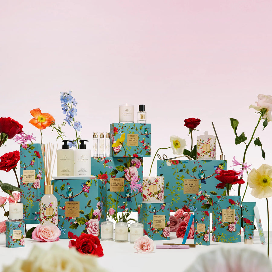 Glasshouse Fragrances Limited Edition Candle Care Gift Set Enchanted Garden