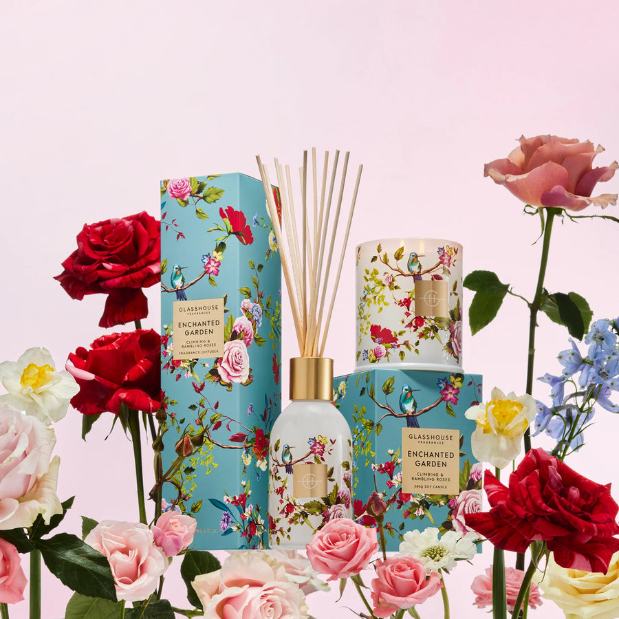 Glasshouse Fragrances Limited Edition 250ml Diffuser Enchanted Garden