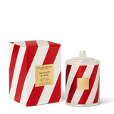 Naughty & Nice Handful of Candy Canes 380g Triple Scented Soy Candle by Glasshouse