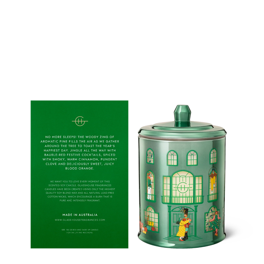 Glasshouse Fragrances Limited Edition Under The Mistletoe 380G Candle