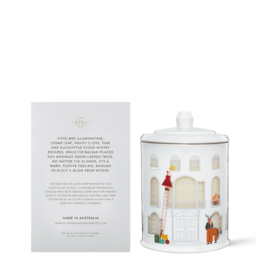 Glasshouse Fragrances Limited Edition White Christmas 380G Candle