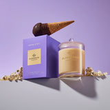 Movie Night Caramel Popcorn and Choc Tops 380g Triple Scented Candle by Glasshouse