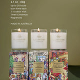 Glasshouse Fragrances 3x60g Candle Trio - Christmas 2026 - Night Before Christmas, White Christmas, Winter Wonderland