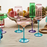 Rose with a Twist Margarita Glass 2P Set One Size by Kip and Co