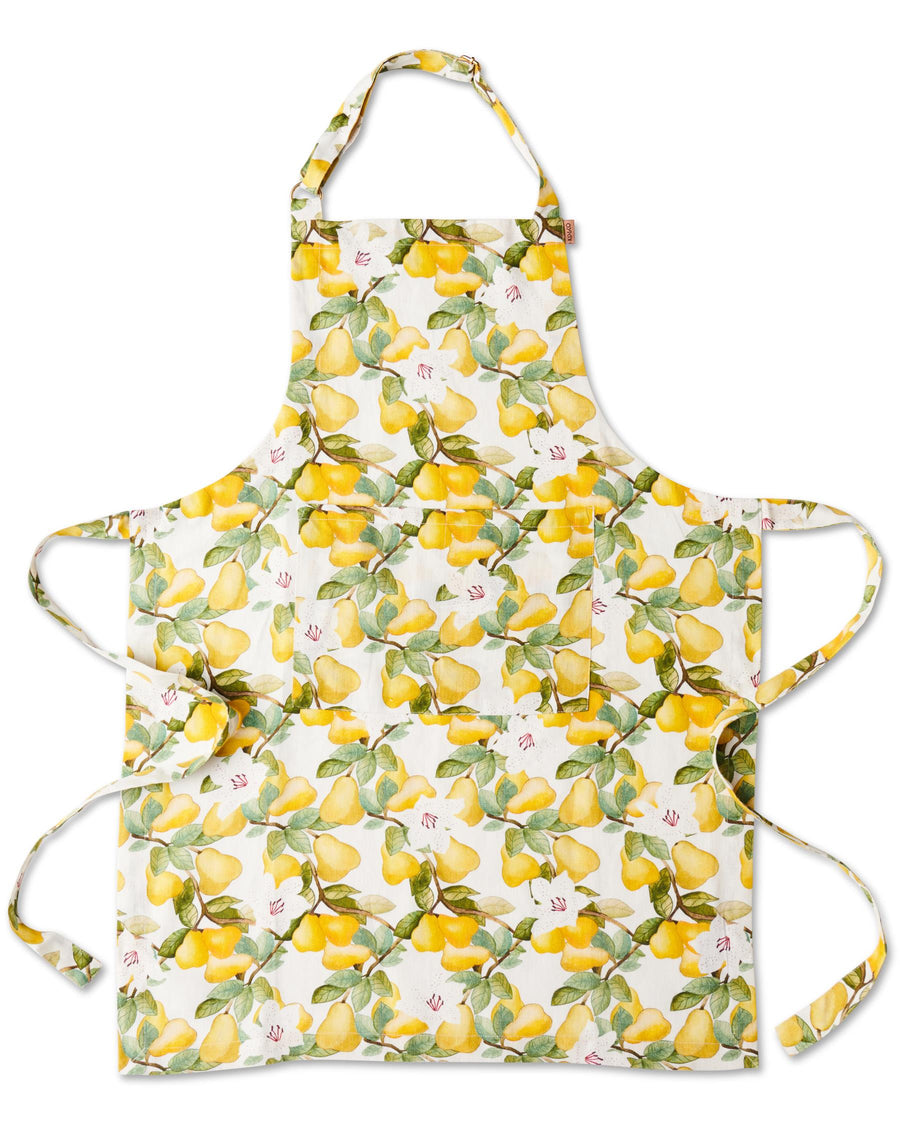 Summer Lily White Linen Apron One Size by Kip and Co