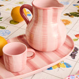 Pink Stripe Water Jug One Size by Kip and Co