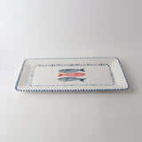 Melamine Nautical Sardine Rect Platter 43cm  by Le Forge