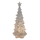 Acrylic Tree with Cut Crystal Look - Warm Light - 23cm