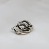Silver Abby Hoop Earrings by Katyb