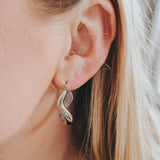 Silver Abby Hoop Earrings by Katyb