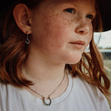 Silver Horse Shoe Hoop Earrings by Katyb