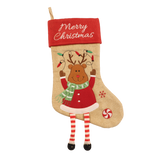 Reindeer with Dangling Legs Stocking