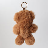 Bear Faux Fur Keyring Tan Brown by Le Forge