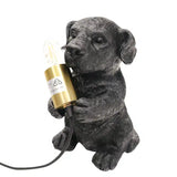 Puppy Table Lamp Black