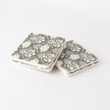 Charcoal Ivory Coaster Style 1 by Le Forge