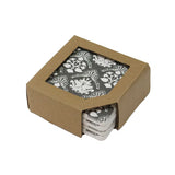 Charcoal Ivory Coaster Style 1 by Le Forge