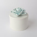Flower Trinket with Lid - Ice Blue by Le Forge