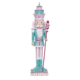 Pastel Nutcracker with Staff 50cm