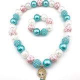 Snow Queen Necklace 20mm by Bubblegum Bella