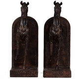 Horse Bookends Brown