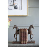 Horse Bookends Brown