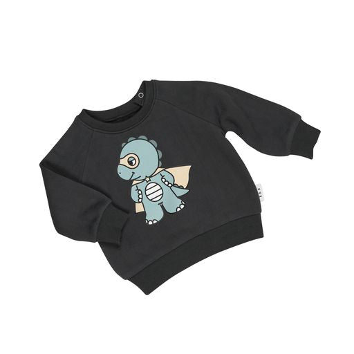 Dino Hero Sweatshirt Soft Black