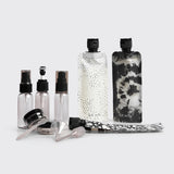 Refillable Ultimate Travel 11pc Set - Black & Ivory by Kitsch