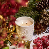 Circa 300g Raspberry and Rhubarb Christmas Candle