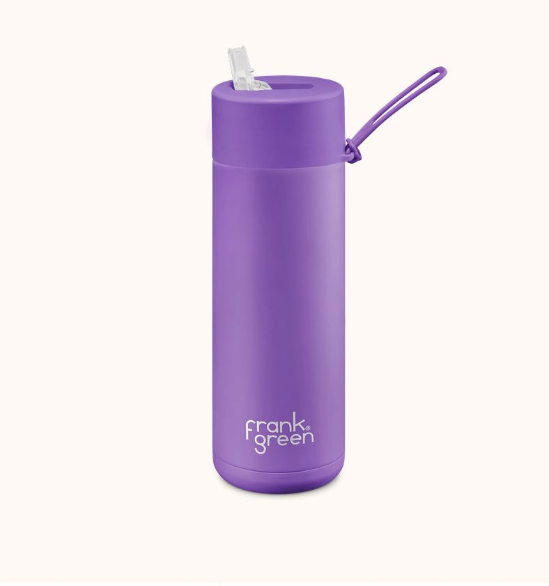 Ceramic 20oz Reusable Bottle Limited Edition Colour Cosmic Purple Straw Lid