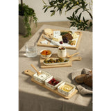 Davis & Waddell Valencia Tapas 7PCS Set Round Natural and White