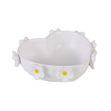 Emporium Lily White Heart Dish White