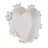 Emporium Lily White Heart Dish White