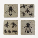 SET OF 4 BEE COASTERS