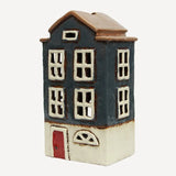 Alsace Tea Light House Nordic Navy by French Country