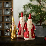 Canvas Santa Red with Lantern