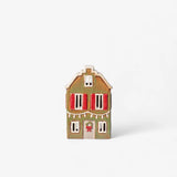 Alsace Tea Light House Christmas Green with Shutters by French Country