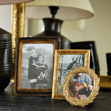 Wheat Round Frame Champagne by French Country