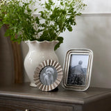 Round Star Burst Photo Frame 4x4 by French Country