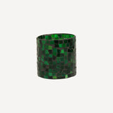 Mosaic Green Votive Medium by French Country