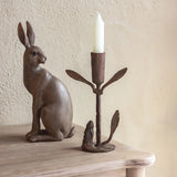 Rabbit & Leaf Candleholder Small by French Country