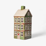 Alsace Tea Light Grande Chalet Christmas Green by French Country