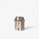 Saint Malo Tea Light House Blue Roof
