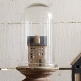 Saint Malo Tea Light House Blue Roof