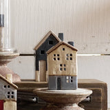Saint Malo Tea Light House Stone Roof by French Country