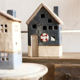 Saint Malo Tea Light House with Buoy Large by French Country